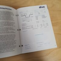 PADI Open Water Diver course logbook